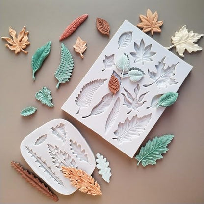 2PCS Leaf Silicone Molds (2 Count)
