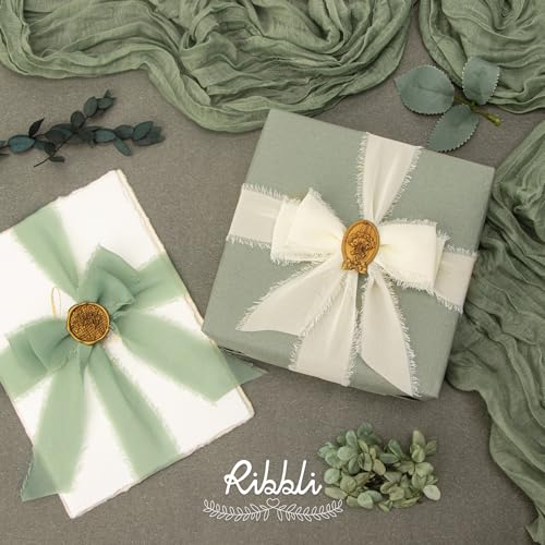 Chiffon 1.5 Inch x 30 Yard Handmade Silk Ribbon (90 Foot)