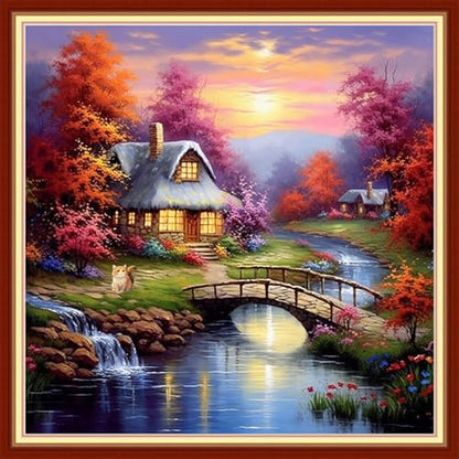Stamped Cross Stitch Kits for Beginners Full Range of Cross Stitching 11 CT Printed Cross Stitch Kits for Adults Cross Stitch Patterns Needlepoint Kits