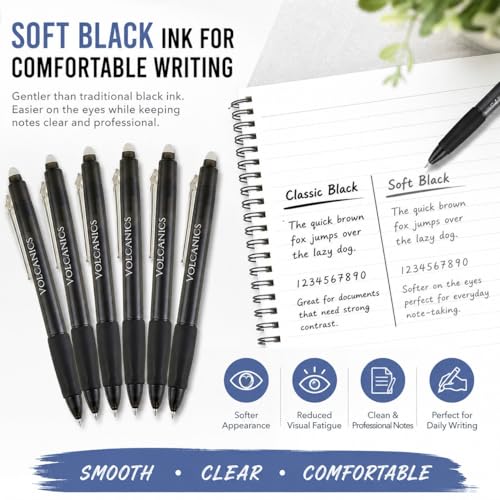Retractable Clicker Erasable Gel Pens (18 Count)