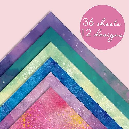 36 Sheets 12x12 Scrapbook Paper Pad