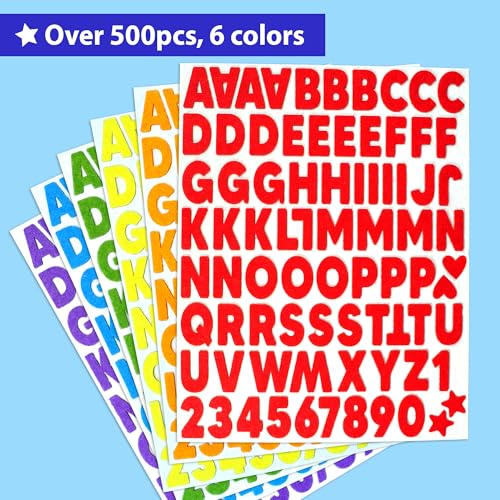500+ Felt Letter Stickers No