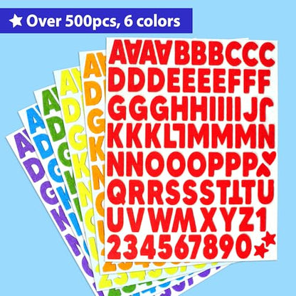500+ Felt Letter Stickers No