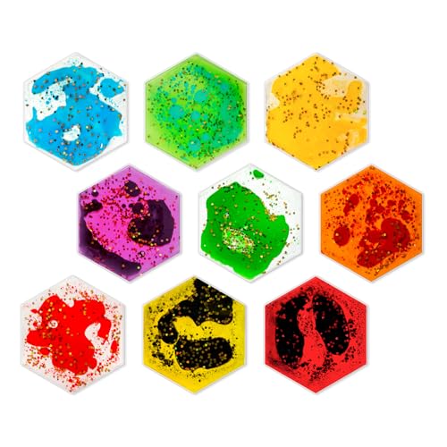 Squishy Liquid Sensory Tiles for Kids (9 Count)