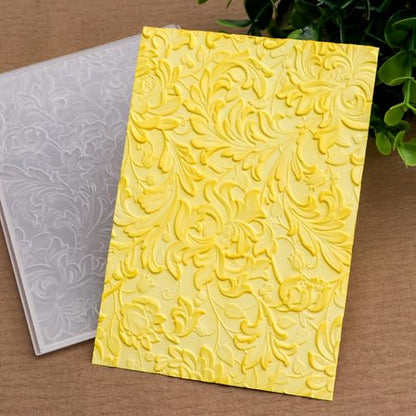 3D Flowers Theme Plastic Embossing Folders Phoenix for DIY Scrapbooking Photo Album Card Paper Craft Decoration for Card Making