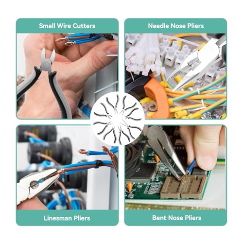 8 Pieces Mini Pliers Set
