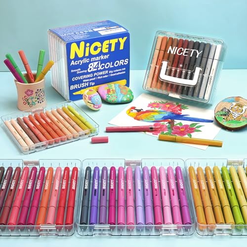 84 Colors Acrylic Paint Markers (84 Count)