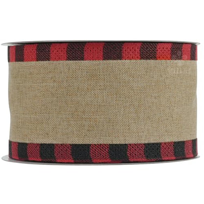 Burlap Ribbon 2.5 Inch x 10 Yards (30 Foot)