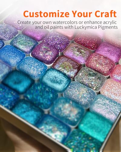 Mica Powder 36 Colors Pearlescent Pigment Powder for Epoxy Resin (12.6986 Ounce)