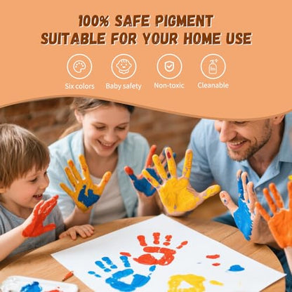 Brown Family Handprint Kit for 5