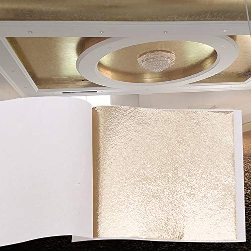 Gold Leaf Sheets for Art 100 PCS Antique Gold 3.15 by 3.35 Inches (100 Count)
