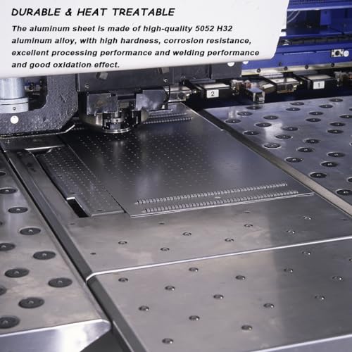 2 Pack 5052 H32 Aluminum Sheet Metal 8” x 4”x 1