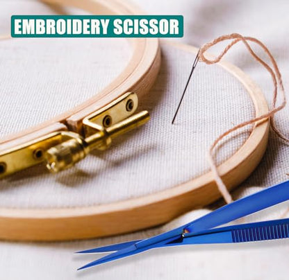 Cross Edge Spring Scissors 5 Inch straight Stainless Steel Precision Eyebrow & Eyelash Shaping & Trimming Scissor