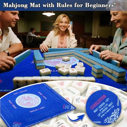 Mahjong Mat with Carrying Bag