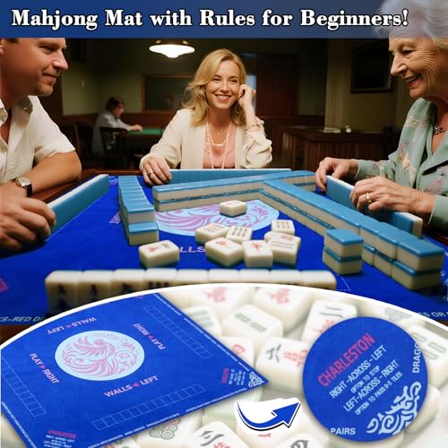 Mahjong Mat with Carrying Bag
