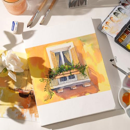 Watercolor Paper Block 9x12 Inch (2376 sq inches)