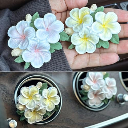 2PCS Flower Silicone Mold 3D Cute Flower Resin Candle Molds for Candle Making Silicone Fondant Chocolate Cake Decorating Mold Candle Soap Wax Resin Concrete Clay Casting Craft Mould