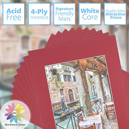 Mat Board Center 10 Pack 11x14 Photo Mats for 8x10 Picture (10 Count)