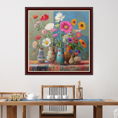 Stamped Cross Stitch Kits Full Range of Embroidery Patterns Starter Kits for Beginners Adult DIY Cross Stitches Needlepoint Kits 11CT