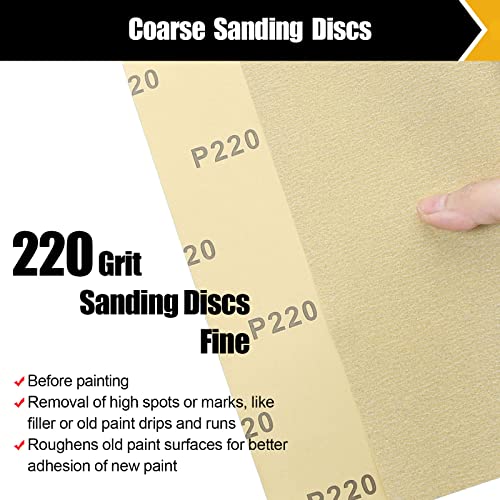 220 Grit Sand Paper 9" x 11" (12 Count)