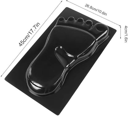 2 Pack Footprint Stepping Stone Mold, Footprints for DIY Feet Walkway Stepping Stones Concrete Cement Mold for Making into Concrete Stepping Stones