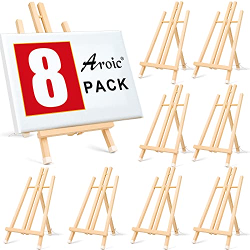 8 Pack 15 Inch Wood Easels (8 Count)