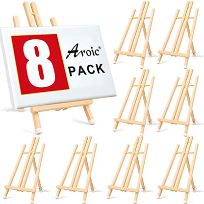 8 Pack 15 Inch Wood Easels (8 Count)