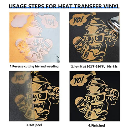 Glitter Fluorescent Orange HTV Heat Transfer Vinyl Rolls
