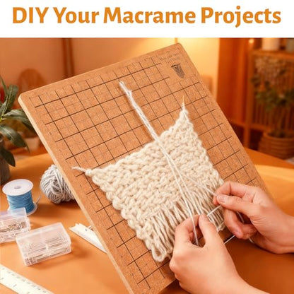 108 Pcs Complete Macrame Supplies with 12×16 Inch Macrame Board