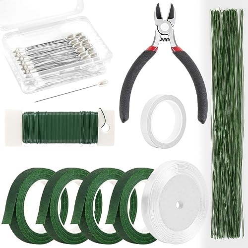 Floral Arrangement Kit with Green Floral Tape and Wire