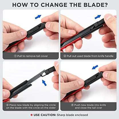 Premium Utility Knife Retractable Snap (5 Count)