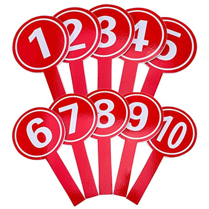 10Pcs Handheld Number Paddles 1