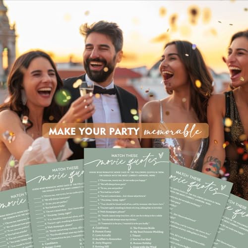 Bridal Shower Games Cards (26 Count)