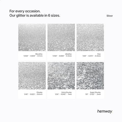Resin Glitter Silver 100g Ultrafine Polyurethane & Epoxy Glitter (3.5 Ounce)
