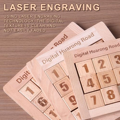 Wooden Number Sliding Puzzle