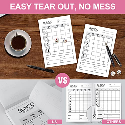 Bunco Score Sheets