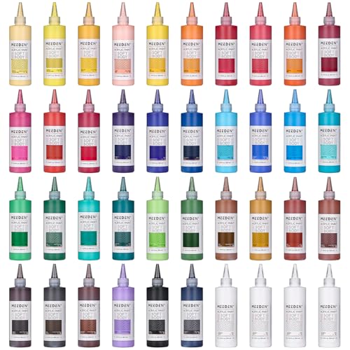 Soft Body Acrylic Paints Set (340 Fl Oz)