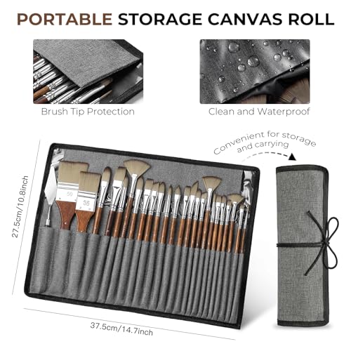 25pcs Paint Brush Set (25 Count)