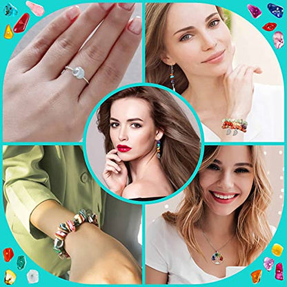 Jewelry Making Kits for Adults Women with 28 Colors Crystal Beads