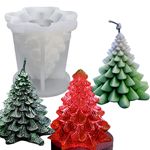 Christmas Tree Candle Molds Silicone