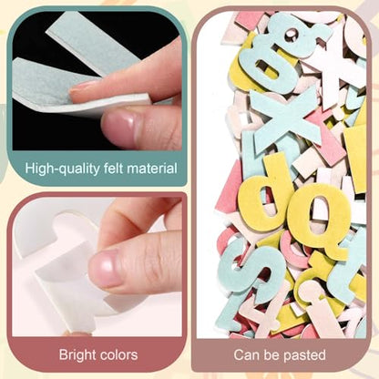 310 Pcs Felt Letter Bulletin Board Self Adhesive Sticker