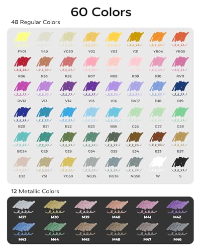 Acrylic Paint Markers 60 Colors