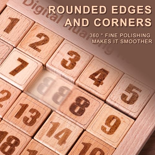 Wooden Number Sliding Puzzle