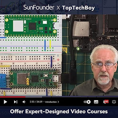 Raspberry Pi Pico W Ultimate Starter Kit with Online Tutorials