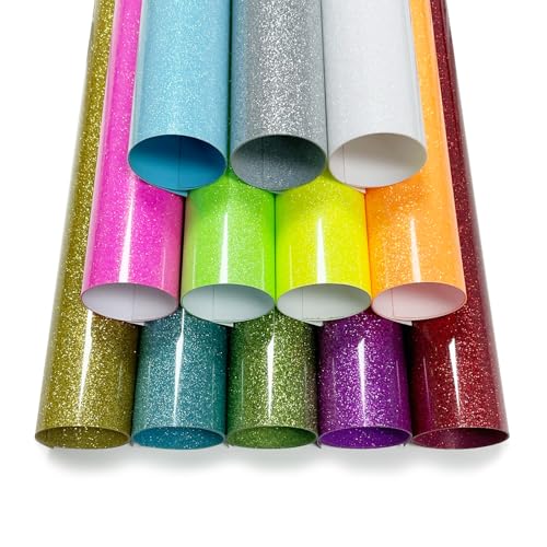 Glitter Heat Transfer Vinyl (12 Count)