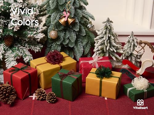 3 8" x 30Yd Organza Ribbon Christmas Sheer Gift Wrapping Ribbon (3 Count)