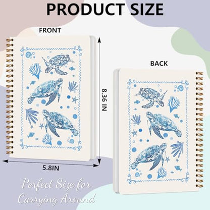 Cute Turtle Notebook Journal Blue Sea Turtle Gifts for Women Turtles Lovers