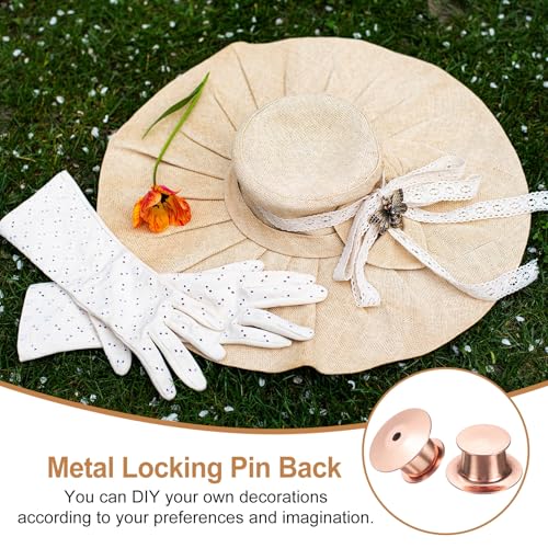 30Pcs Metal Locking Pin Backs (30 Count)