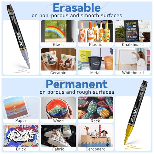 Fine Tip Liquid Chalk Markers for Blackboard (30 Count)