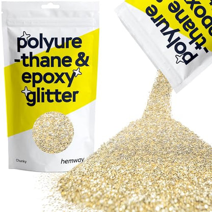 Resin Glitter Champagne Gold 100g Chunky (3.5 Ounce)